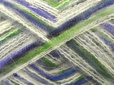 Lot of 8 Skeins Ice Yarns TOUCAN (5% Wool) Yarn Cream Purple Green Grey