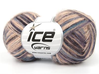 Lot of 8 Skeins Ice Yarns TOUCAN (5% Wool) Yarn Pink Shades Grey Turquoise