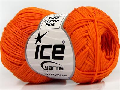8x50gr. TUBE COTTON FINE Pamuk Turuncu Yazlık İplikler, Pamuk