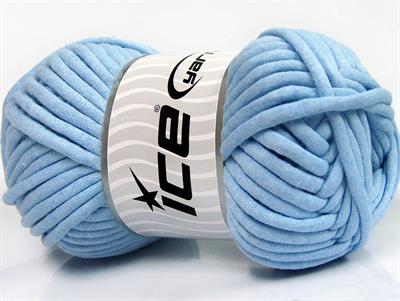 1x250gr. TUBE COTTON JUMBO Pamuk Açık Mavi Yazlık İplikler, Pamuk, Çok Kalın