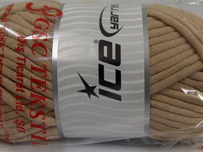 1x250gr. TUBE COTTON JUMBO Pamuk Bej Yazlık İplikler, Pamuk, Çok Kalın