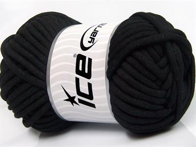 250 gr ICE YARNS TUBE COTTON JUMBO (40% Cotton) Hand Knitting Yarn Black