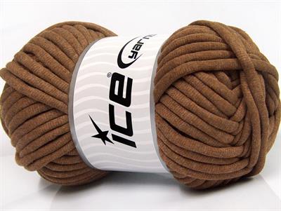 1x250gr. TUBE COTTON JUMBO Pamuk Kahverengi Yazlık İplikler, Pamuk, Çok Kalın
