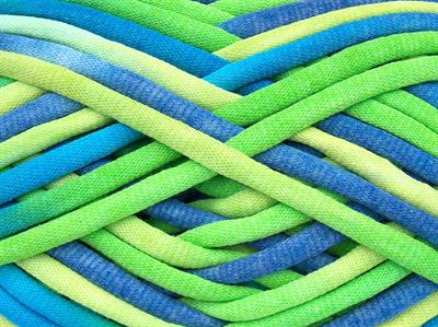 1x250gr. TUBE COTTON JUMBO COLOR Pamuk Mavi, Leylak, Yeşil Tonları Yazlık İplikler, Pamuk, Çok Kalın, Batik Desenli