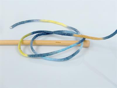 1x250gr. TUBE COTTON JUMBO COLOR Pamuk Mavi Tonları, Sarı Tonları Yazlık İplikler, Pamuk, Çok Kalın, Batik Desenli