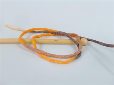 1x250gr. TUBE COTTON JUMBO COLOR Pamuk Turuncu, Sarı, Kahverengi Tonları Yazlık İplikler, Pamuk, Çok Kalın, Batik Desenli