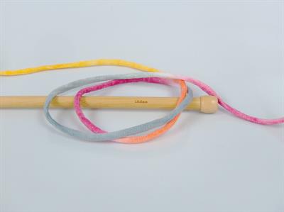 1x250gr. TUBE COTTON JUMBO COLOR Pamuk Pembe, Turuncu, Sarı, Açık Gri Yazlık İplikler, Pamuk, Çok Kalın, Batik Desenli