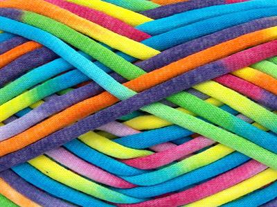 1x250gr. TUBE COTTON JUMBO COLOR Pamuk Gökkuşağı Yazlık İplikler, Pamuk, Çok Kalın, Batik Desenli