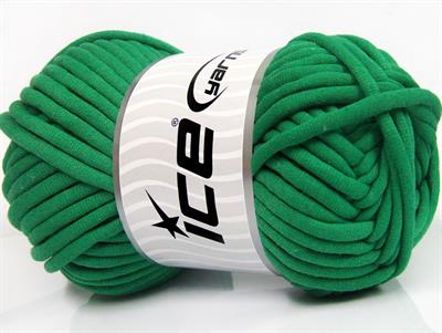 1x250gr. TUBE COTTON JUMBO Pamuk Yeşil Yazlık İplikler, Pamuk, Çok Kalın