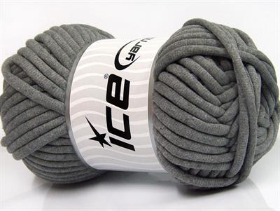 250 gr ICE YARNS TUBE COTTON JUMBO (40% Cotton) Hand Knitting Yarn Grey