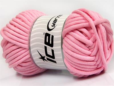 1x250gr. TUBE COTTON JUMBO Pamuk Açık Pembe Yazlık İplikler, Pamuk, Çok Kalın