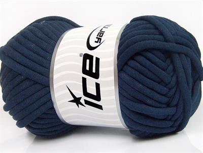 1x250gr. TUBE COTTON JUMBO Pamuk lacivert Yazlık İplikler, Pamuk, Çok Kalın