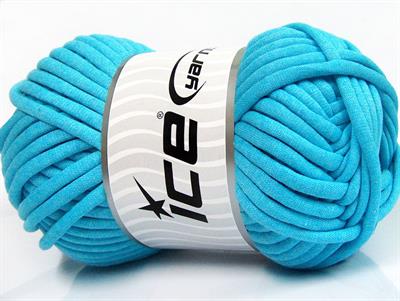 250 gr ICE YARNS TUBE COTTON JUMBO (40% Cotton) Hand Knitting Yarn Turquoise
