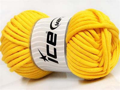 1x250gr. TUBE COTTON JUMBO Pamuk Sarı Yazlık İplikler, Pamuk, Çok Kalın