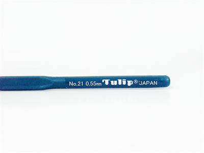 Tulip Crochet Hook with Soft Grip . #21 - 0.55 mm
