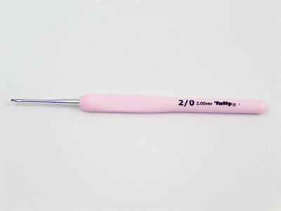 Tulip Etimo Rose Steel Crochet Hook with Soft Grip . 2/0 - 2.00 mm