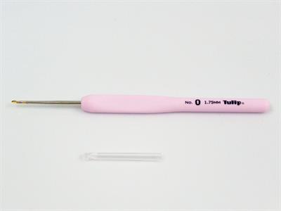 Tulip Etimo Rose Steel Crochet Hook with Soft Grip . No 0 - 1.75 mm