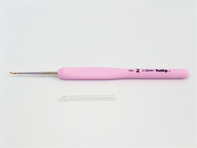 Tulip Etimo Rose Steel Crochet Hook with Soft Grip . No 2 - 1.50 mm