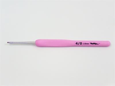 Tulip Etimo Rose Steel Crochet Hook with Soft Grip . 4/0 - 2.50 mm