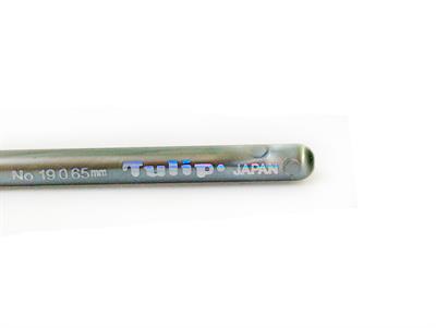 Tulip Plastic Handle Crochet Hook . #19 - 0.65 mm