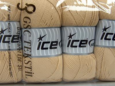 4x100gr. TWISTER DK Akrilik Krem Kışlık, Düz iplikler, 100% Akrilik