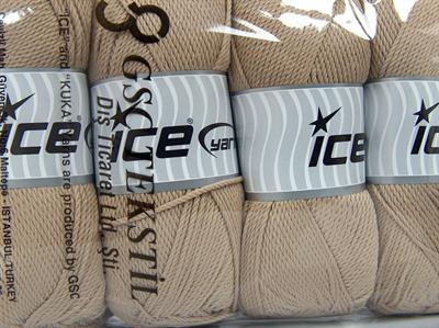 4x100gr. TWISTER DK Akrilik Koyu Bej Kışlık, Düz iplikler, 100% Akrilik