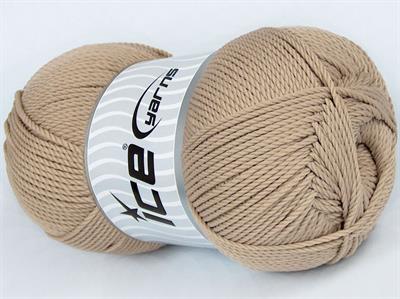 4x100gr. TWISTER DK Akrilik Koyu Bej Kışlık, Düz iplikler, 100% Akrilik