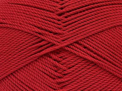 4x100gr. TWISTER DK Akrilik Koyu kırmızı Kışlık, Düz iplikler, 100% Akrilik