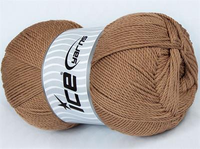 4x100gr. TWISTER DK Akrilik Açık Kamel Kışlık, Düz iplikler, 100% Akrilik