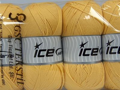 4x100gr. TWISTER DK Akrilik Açık Sarı Kışlık, Düz iplikler, 100% Akrilik