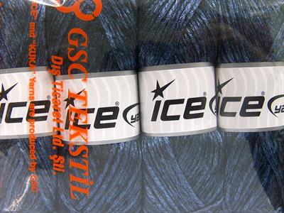 Lot of 4 x 100gr Skeins Ice Yarns UNIVERSE (19% Wool) Yarn Dark Blue Black