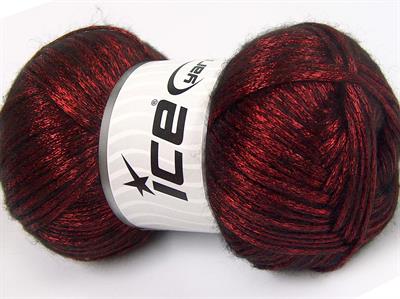 Lot of 4 x 100gr Skeins Ice Yarns UNIVERSE (19% Wool) Yarn Red Black