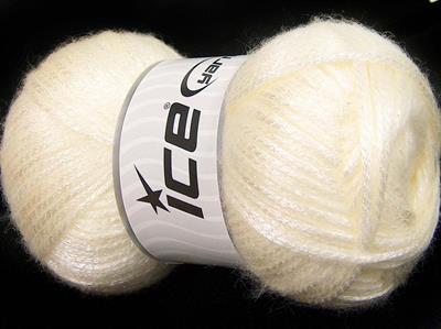 Lot of 4 x 100gr Skeins Ice Yarns UNIVERSE (19% Wool) Hand Knitting Yarn Cream