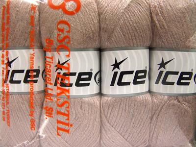 Lot of 4 x 100gr Skeins Ice Yarns UNIVERSE (19% Wool) Yarn Light Camel