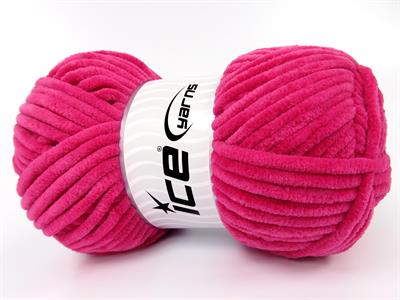 Lot of 4 x 100gr Skeins Ice Yarns VELVET BABY (100% MicroFiber) Yarn Fuchsia