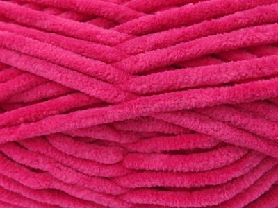 Lot of 4 x 100gr Skeins Ice Yarns VELVET BABY (100% MicroFiber) Yarn Fuchsia