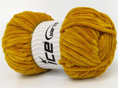 Lot of 4 x 100gr Skeins Ice Yarns VELVET BABY (100% MicroFiber) Yarn Gold