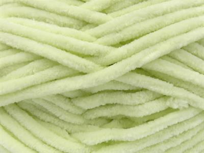 Lot of 4 x 100gr Skeins Ice Yarns VELVET BABY (100% MicroFiber) Yarn Greenish White
