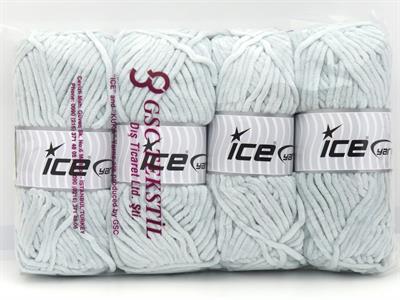 Lot of 4 x 100gr Skeins Ice Yarns VELVET BABY (100% MicroFiber) Yarn Light MintGreen