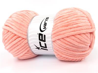 Lot of 4 x 100gr Skeins Ice Yarns VELVET BABY (100% MicroFiber) Yarn Light Salmon