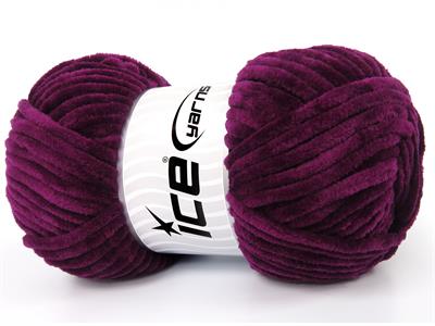Lot of 4 x 100gr Skeins Ice Yarns VELVET BABY (100% MicroFiber) Yarn Purple