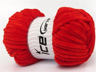 Lot of 4 x 100gr Skeins Ice Yarns VELVET BABY (100% MicroFiber) Yarn Red