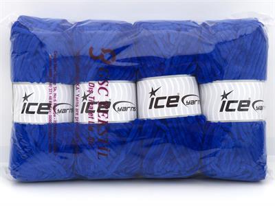 Lot of 4 x 100gr Skeins Ice Yarns VELVET BABY (100% MicroFiber) Yarn Saxe Blue