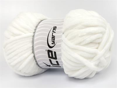 Lot of 4 x 100gr Skeins Ice Yarns VELVET BABY (100% MicroFiber) Yarn White