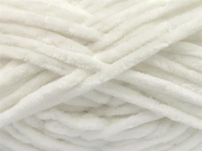 Lot of 4 x 100gr Skeins Ice Yarns VELVET BABY (100% MicroFiber) Yarn White