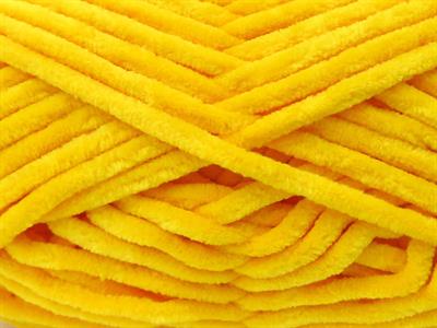 Lot of 4 x 100gr Skeins Ice Yarns VELVET BABY (100% MicroFiber) Yarn Yellow