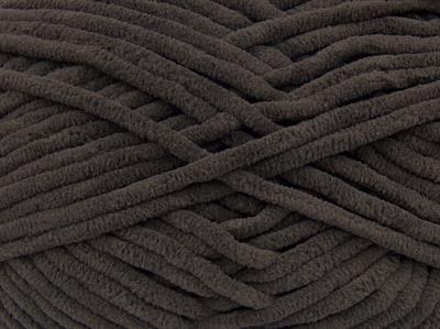 Lot of 4 x 100gr Skeins Ice Yarns VELVET CHENILLE Hand Knitting Yarn Brown