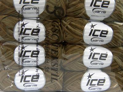 Lot of 8 Skeins Ice Yarns VIOLINO Hand Knitting Yarn Dark Green Khaki