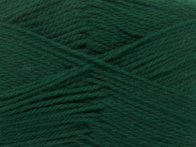4x100gr. VIRGIN WOOL DELUXE Yeni Yün Koyu yeşil Lüks, Kışlık, 100% Yün