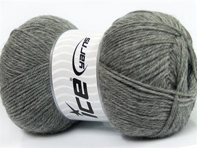4x100gr. VIRGIN WOOL DELUXE Yeni Yün Gri Lüks, Kışlık, 100% Yün
